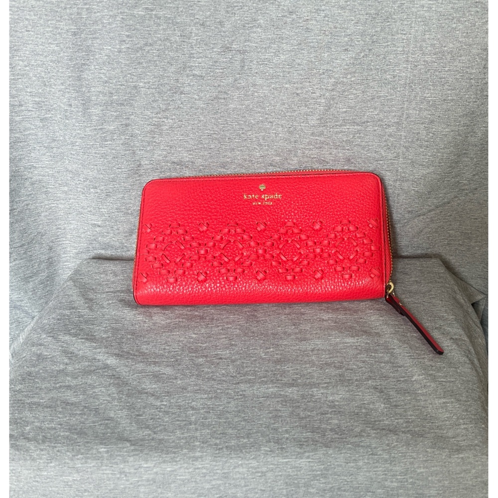 Kate Spade Vibrant Red Floral Wallet